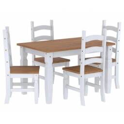 Comedor 4 sillas Corona blanco